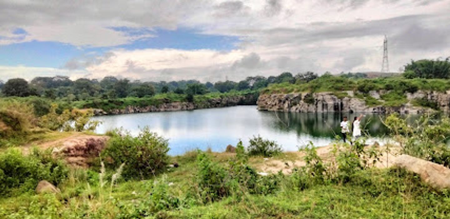 Blue pond
