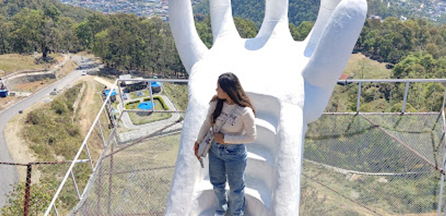 Hand statue