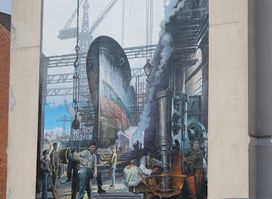 'Time of the shipyard' mural
