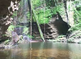 Akpom Falls & Limestone Cave