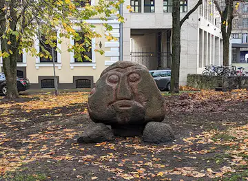 Dekoratīva skulptūra "Līva galva"