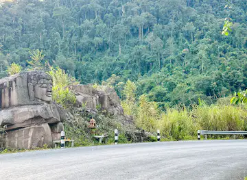 Sandstone Buddha Rock Sculptures