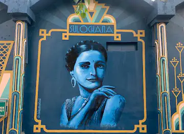 Street Art Connaught Place - Tribute to Jewish Indian Actors by DSA