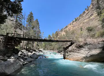Shey Phoksundo wooden bridge