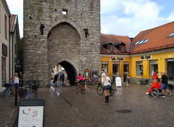 sweden/visby/attraction/blue-and-yellow-train