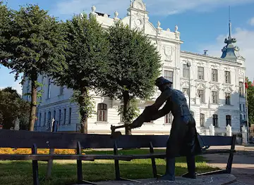 Liepāja anthem sculpture - Boatman