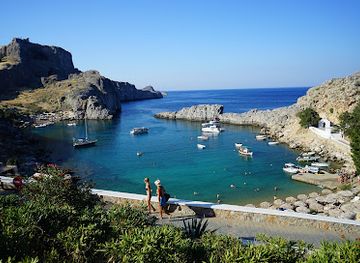 greece/rhodes/lindos/attraction/relief-of-a-rhodian-galley