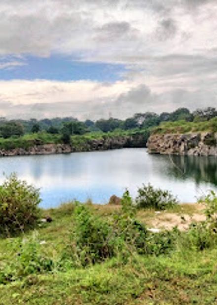 Blue pond