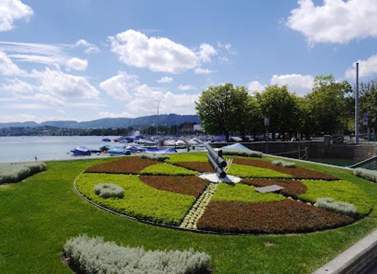 switzerland/zurich/lindenhof/attraction/flower-clock