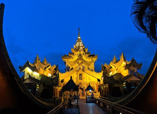 myanmar-burma/yangon/hlaing/attraction/karaweik-garden