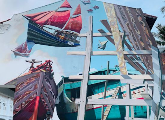 singapore/kallang/attraction/beautiful-boat-wall-painting