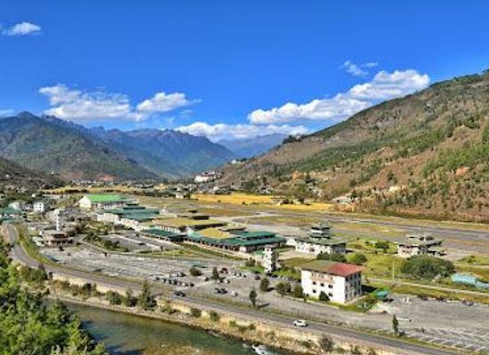 bhutan/punakha/attraction/paro-airport-bird-s-eye-view-point
