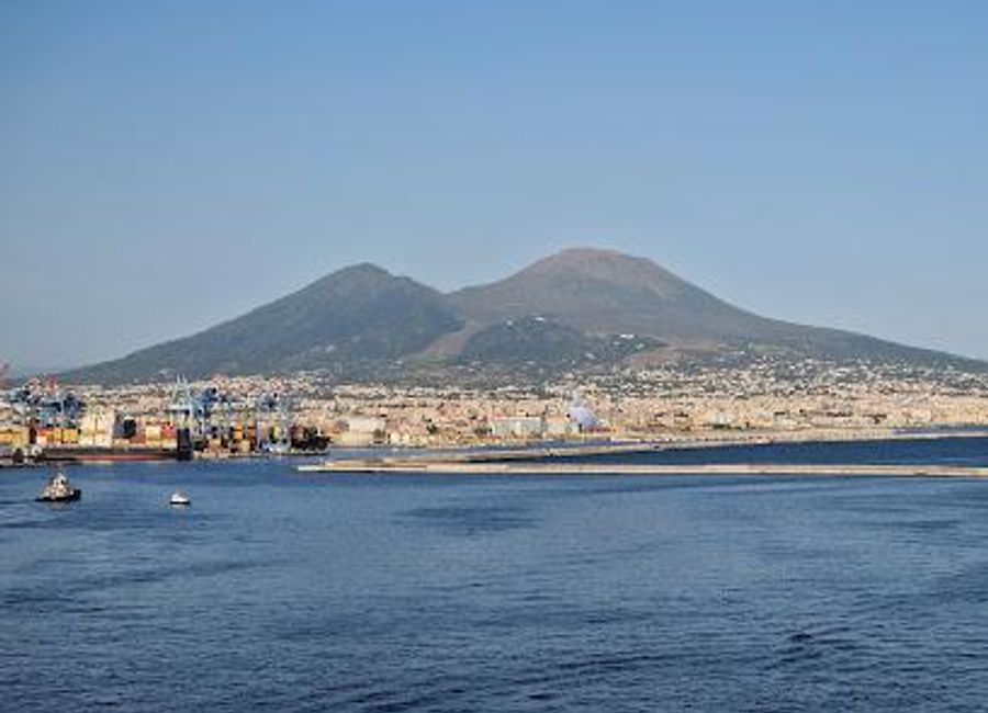 Discover the iconic Mount Vesuvius, an active volcano offering stunning views and a glimpse into ancient history, just outside Naples, Italy.