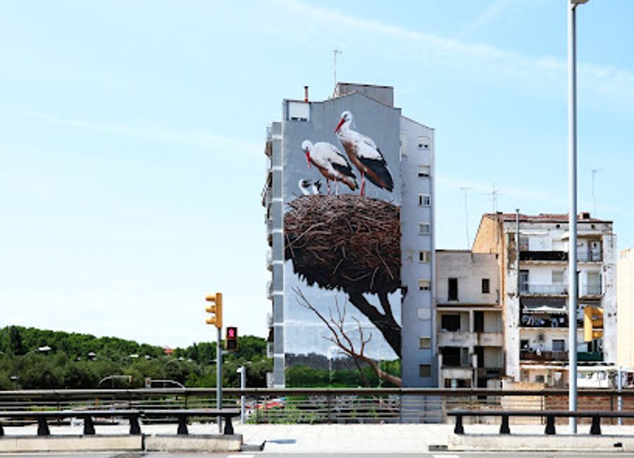 Discover the captivating Mural d'Oriol Arumí in Lleida, a vibrant artistic landmark that showcases the cultural richness of Spain.