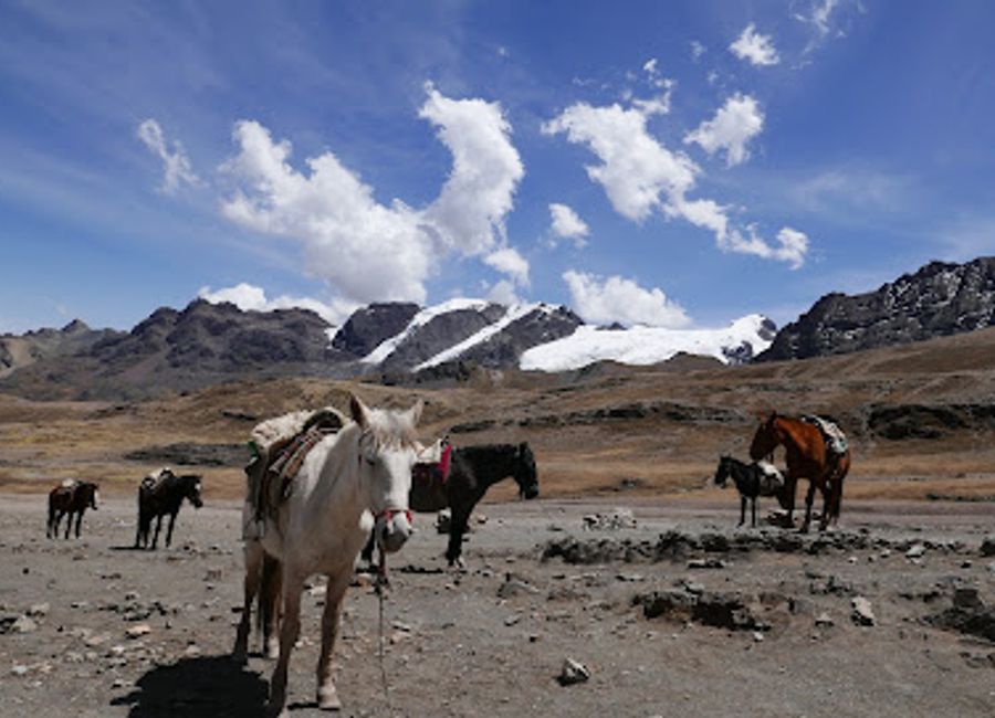 Discover the breathtaking beauty of Vinicunca Rainbow Mountain, a vibrant natural wonder in the heart of the Peruvian Andes.