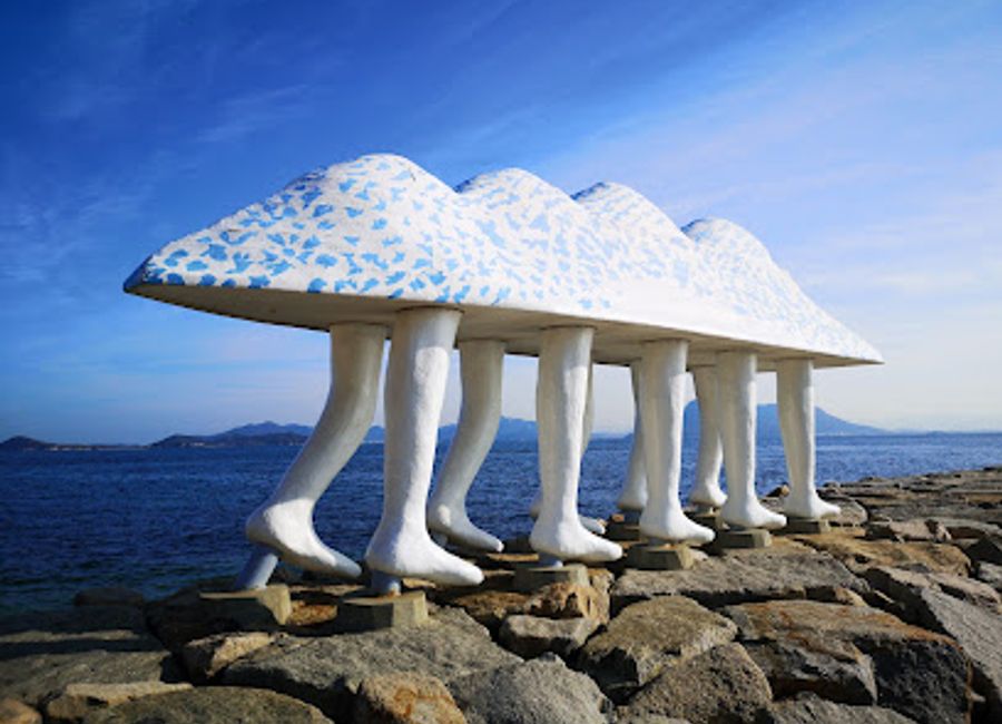 Experience the harmony of art and nature at the Walking Ark, an open-air museum in Ogicho, Takamatsu, where creativity thrives.