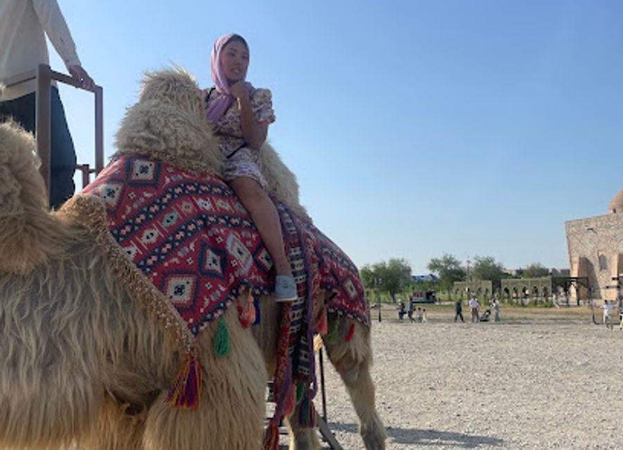 Explore the majestic Mavzoley Yesim Khana, a cultural landmark in Turkistan, showcasing exquisite architecture and rich Kazakh history.