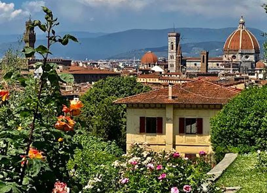 Discover the serene beauty of Giardino delle Rose, a breathtaking garden in Florence filled with vibrant roses and stunning city views.