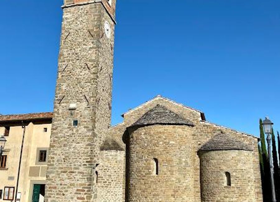 Discover the artistic and spiritual allure of Santa Maria a Scò, a stunning Catholic church nestled in the scenic heart of Tuscany.
