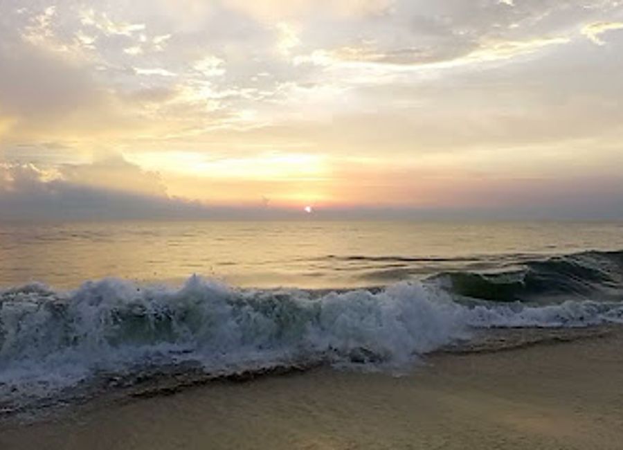Discover the serene beauty of Omanappuzha Beach in Kerala, where golden sands meet vibrant local culture amidst the soothing sound of waves.