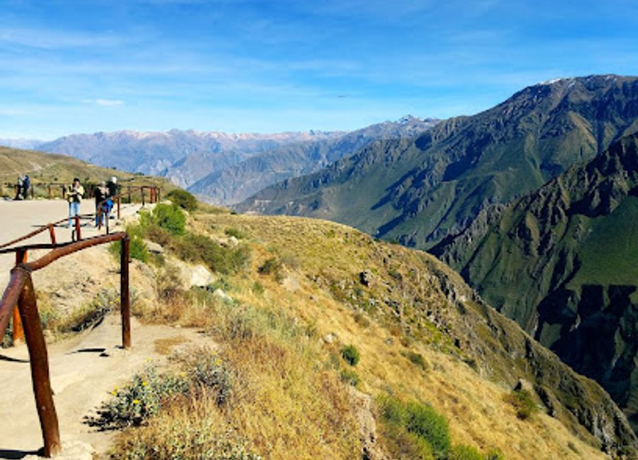 Experience the stunning vistas and majestic condors at Mirador Cruz del Cóndor, a must-visit observation deck in Peru's breathtaking Colca Canyon.