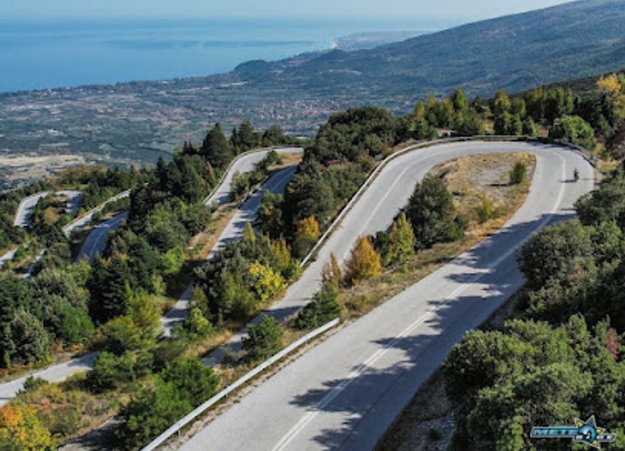 Experience the breathtaking beauty of Leptokarya Serpentine Road in East Olympos, a must-visit for nature lovers and adventure seekers alike.