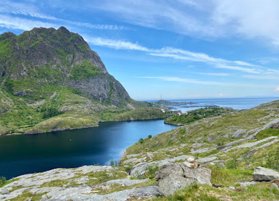 Discover the stunning beauty of Ågvatnet Lookout in Sørvågen, Norway, where breathtaking views and tranquil landscapes await every visitor.