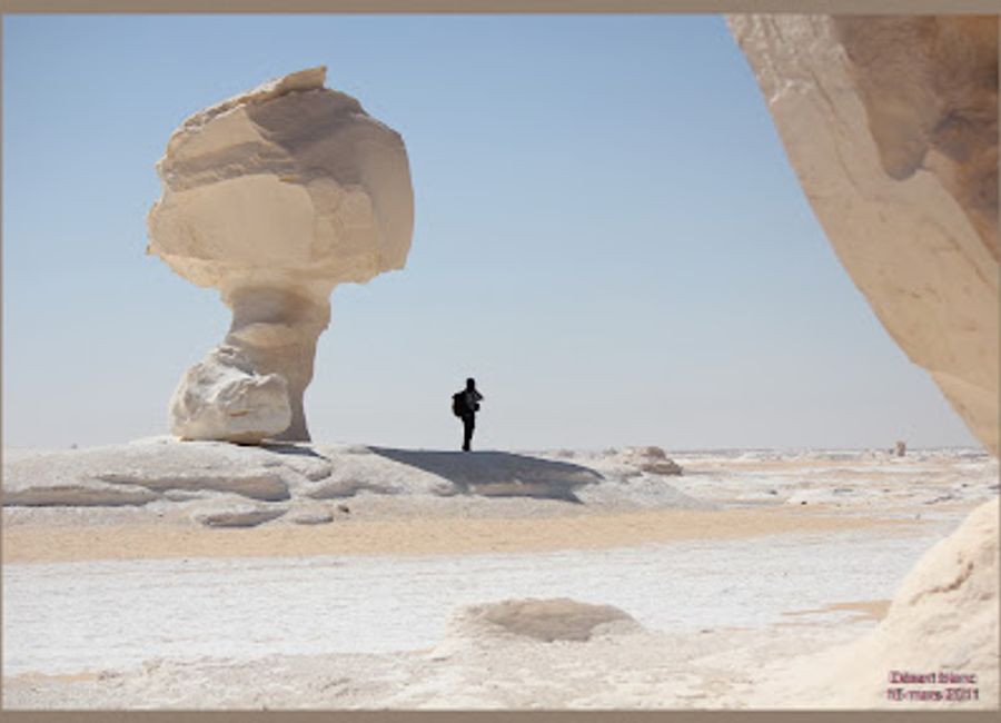 Discover the unique Chicken & Mushroom rock formations in the Al Giza Desert, a breathtaking natural wonder perfect for adventure and photography.