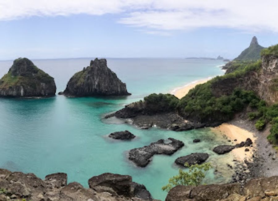Explore Fort St. John the Baptist of the Two Brothers in Fernando de Noronha, a historic fortress with stunning ocean views and a glimpse into Brazil's past.