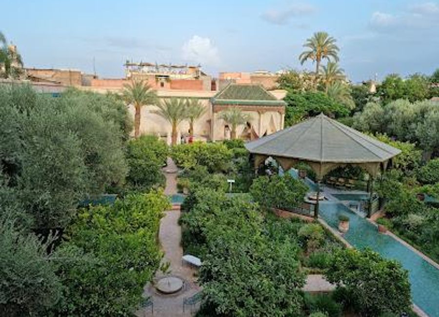 Explore the enchanting beauty of Le Jardin Secret, a tranquil botanical garden in Marrakesh's Medina, perfect for a peaceful escape amidst the city's vibrant culture.