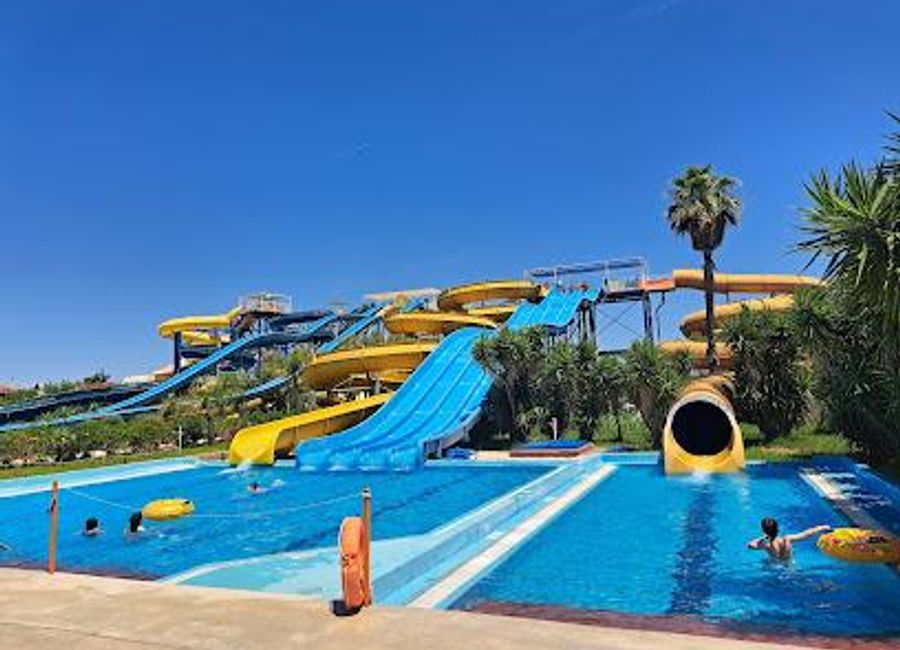 Experience a day of aquatic thrills and family fun at Zante Water Village, one of the largest water parks in Greece, located just outside Zakynthos Town.