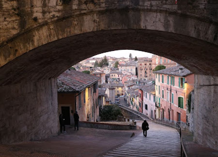 Discover the stunning Scalinata dell'Acquedotto in Perugia, a blend of history and beauty in Italy's architectural landscape.