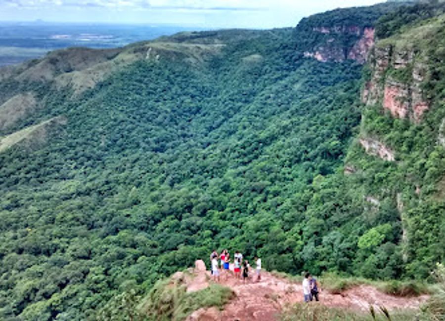 Discover breathtaking panoramic views from the geodesic center of South America in Chapada dos Guimarães, Mato Grosso.