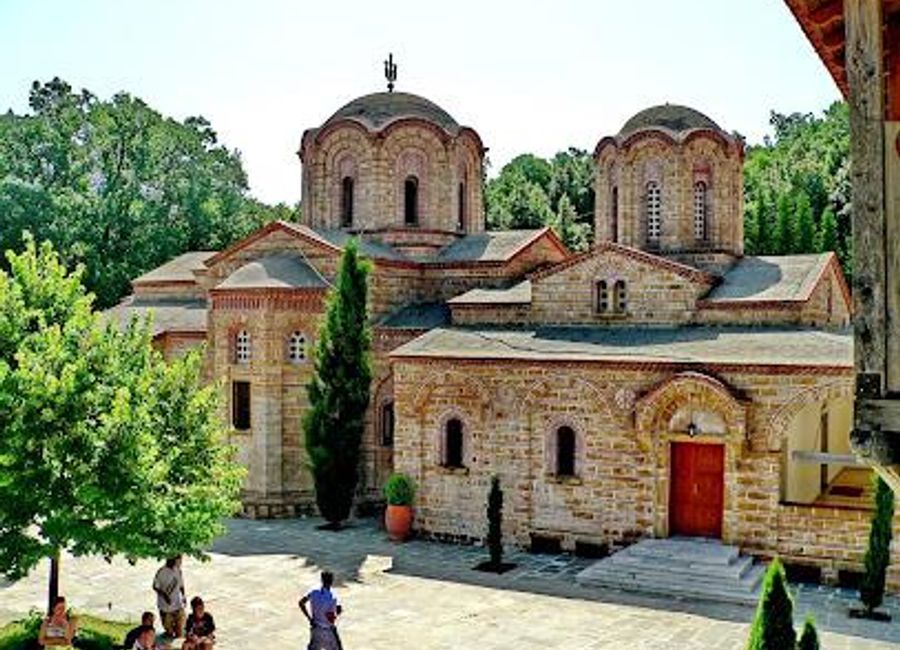 Experience the spiritual serenity and stunning architecture of the New Holy Monastery of Saint Dionysios, a must-visit attraction near Mount Olympus.