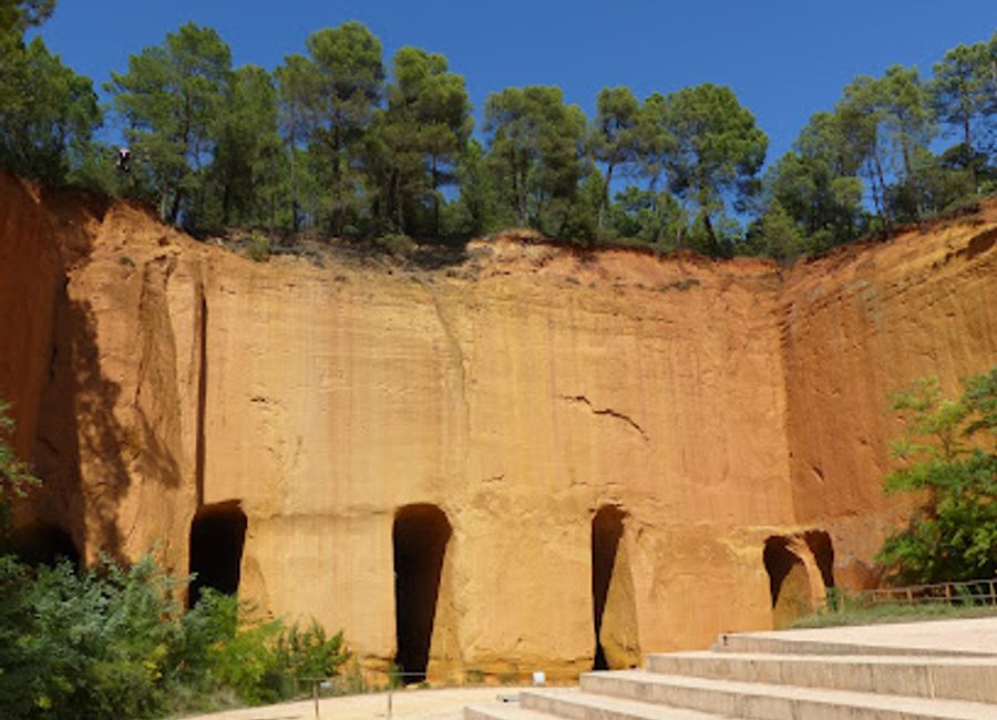 Explore the depths of Provence's ochre history at the Mines de Bruoux in Gargas, a subterranean world of vibrant colors and fascinating stories from the region's industrial past.