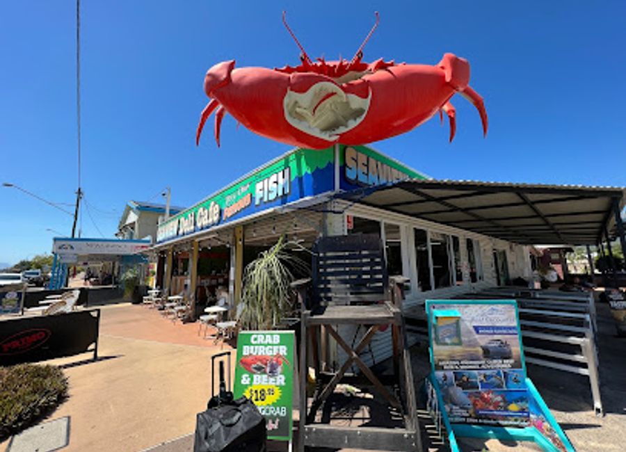 Explore The Big Mud Crab in Cardwell, Queensland - a unique tourist attraction celebrating local marine life and coastal beauty.