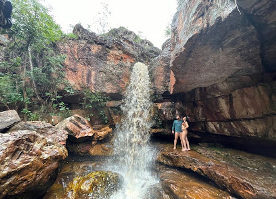 Discover the serene beauty of Cachoeira da Primavera in Lençóis, Bahia, where nature's splendor meets adventure in a breathtaking waterfall experience.