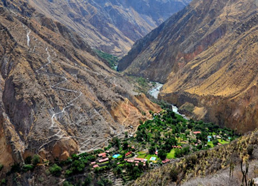Experience the tranquil beauty of Sangalle, the 'Oasis of Colca', nestled in the heart of the stunning Colca Canyon.