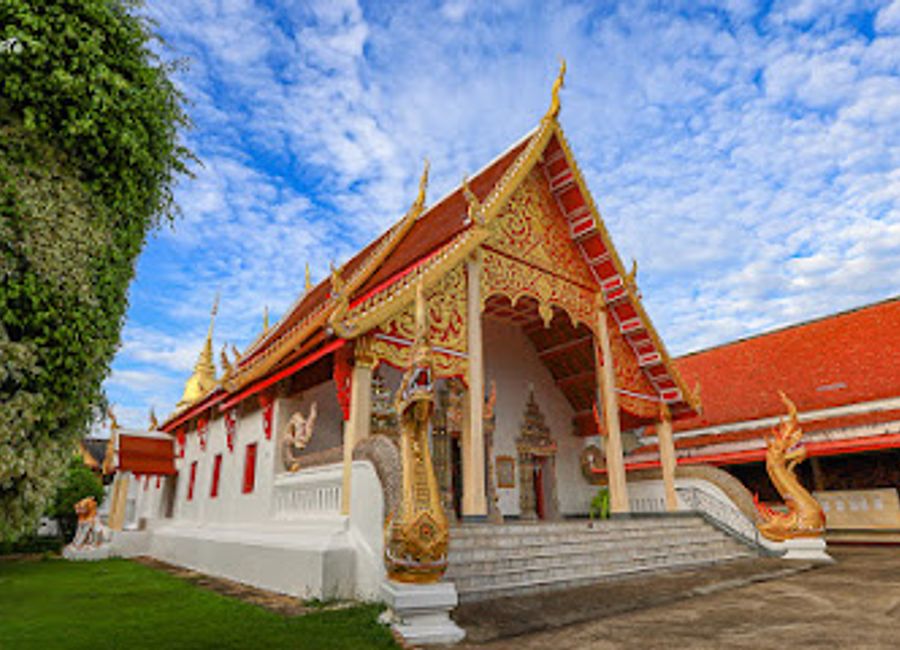 Experience the serene beauty and spiritual tranquility of Wat Phaya Phu Phra Aram Luang, a hidden gem in Nan, Thailand.