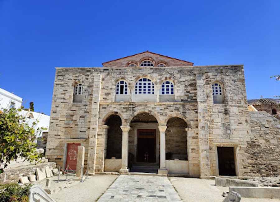 Discover the serene beauty and spiritual significance of the Holy Shrine of the Virgin Mary Ekatontapyliani, a must-visit landmark on the island of Paros.
