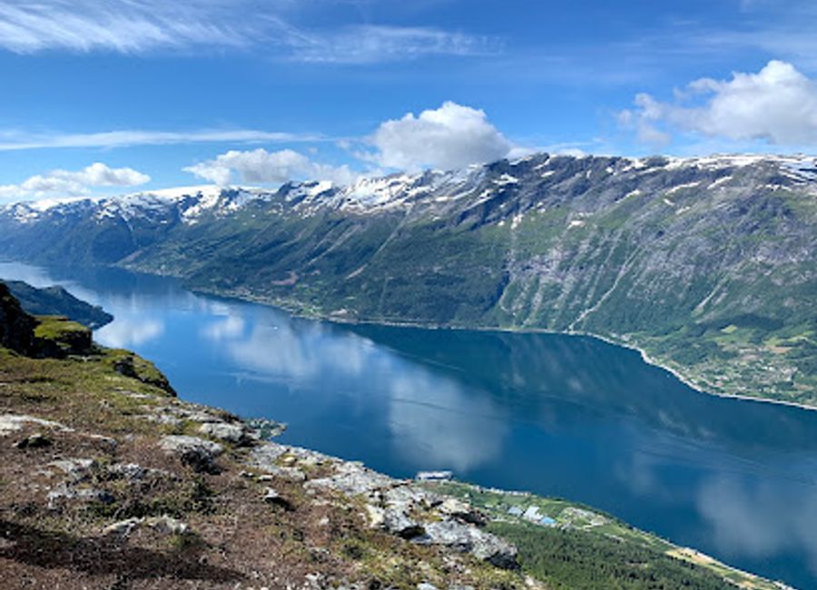 Discover the stunning landscapes of Norway along Queen Sonja's Panoramic Hiking Trail, where breathtaking views await every step of the journey.