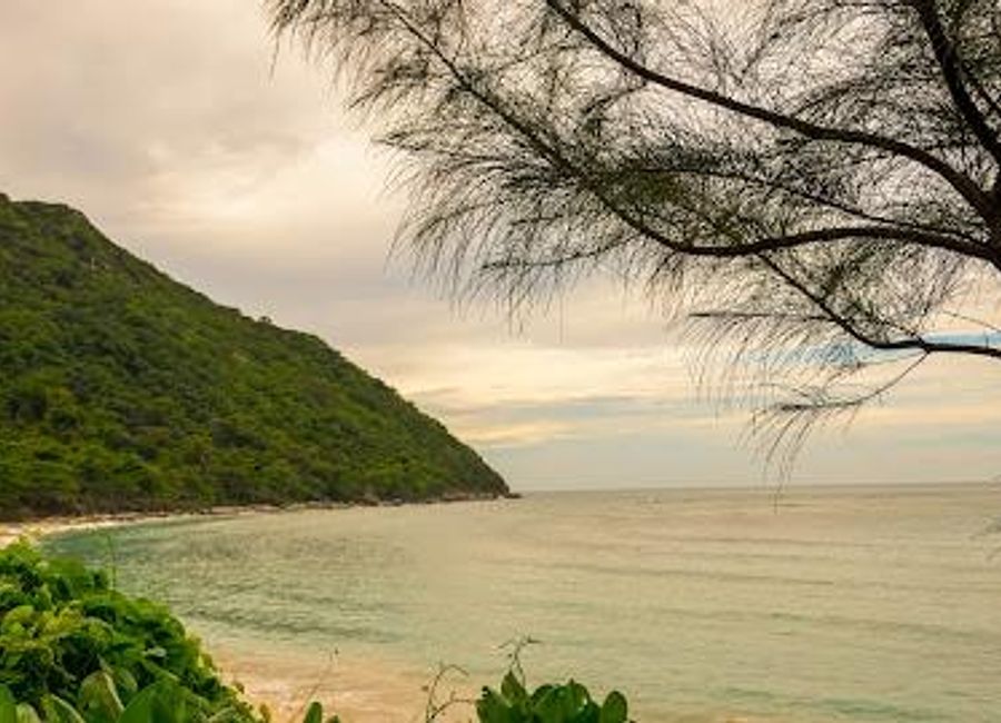 Experience the tranquil beauty of Hòn Bảy Cạnh in Con Dao, a serene island paradise perfect for relaxation and adventure amidst stunning natural landscapes.