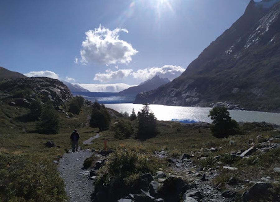 Explore the stunning Mirador Glaciar Grey in Torres de Paine National Park for breathtaking views of the magnificent Grey Glacier in Chilean Patagonia.