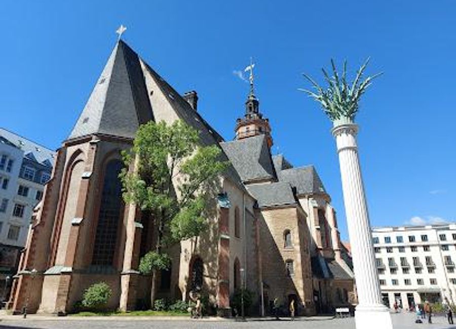 Explore St. Nicholas Church in Leipzig, a stunning neo-Romanesque architectural wonder steeped in history and spirituality.