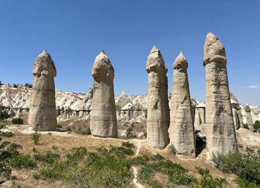 Explore the breathtaking landscapes and unique rock formations of Love Valley, a must-see natural wonder in Cappadocia, Turkey.