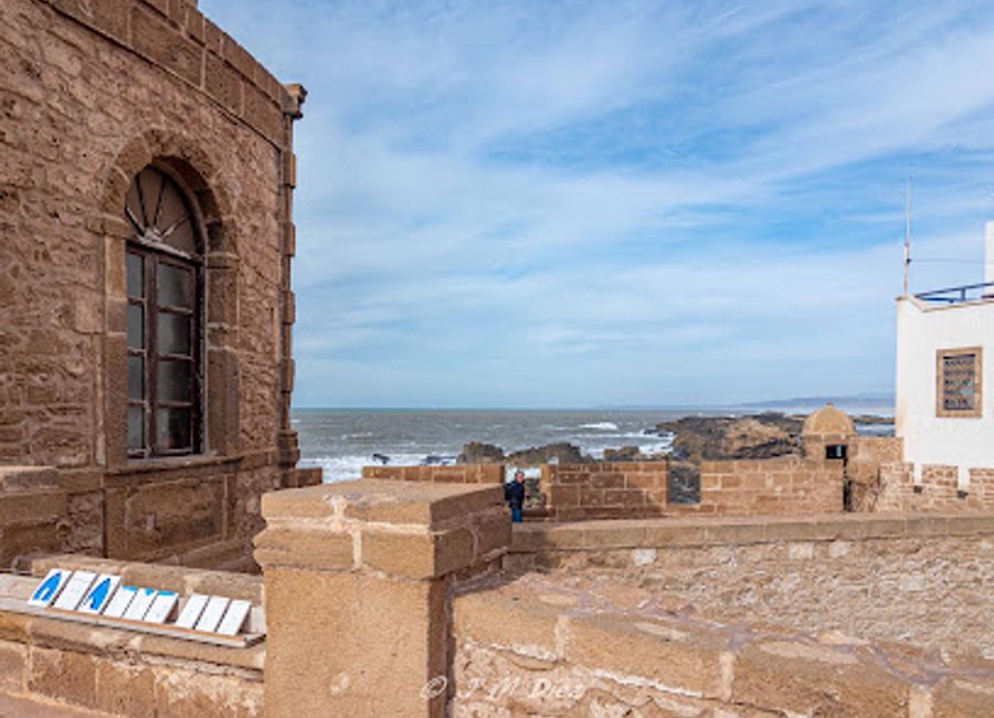 Experience the rich history and stunning ocean views at Sqala de La Kasbah, a must-see attraction in Essaouira, Morocco.