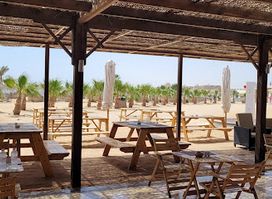 Hilton bar on the beach