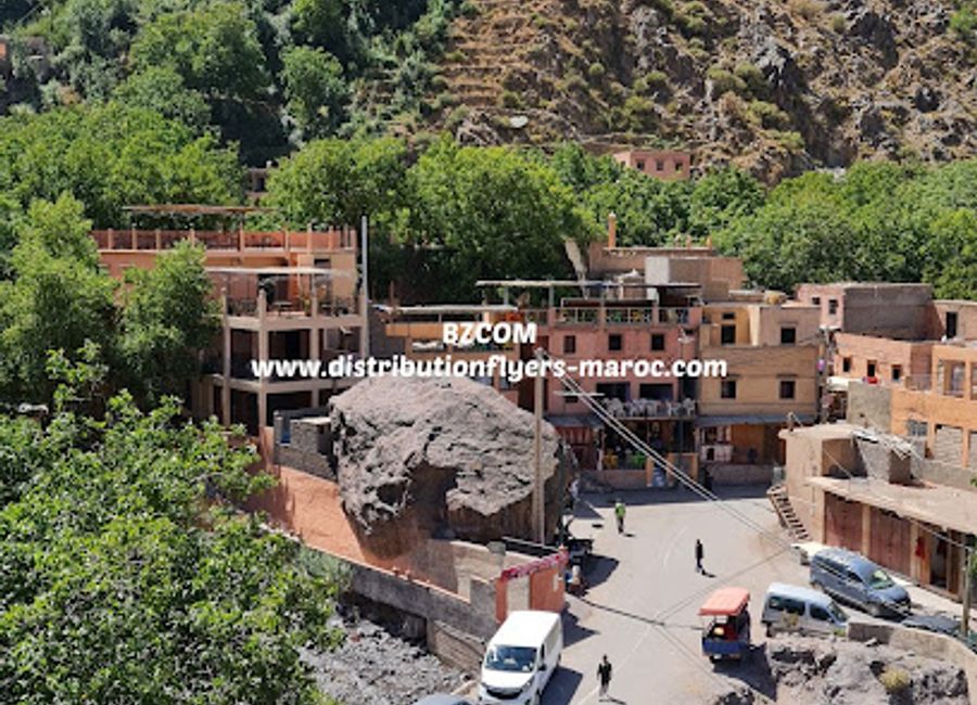 Experience the charm of Moroccan cuisine with breathtaking views at Café Atlas Toubkal in Imlil, the gateway to the Atlas Mountains.