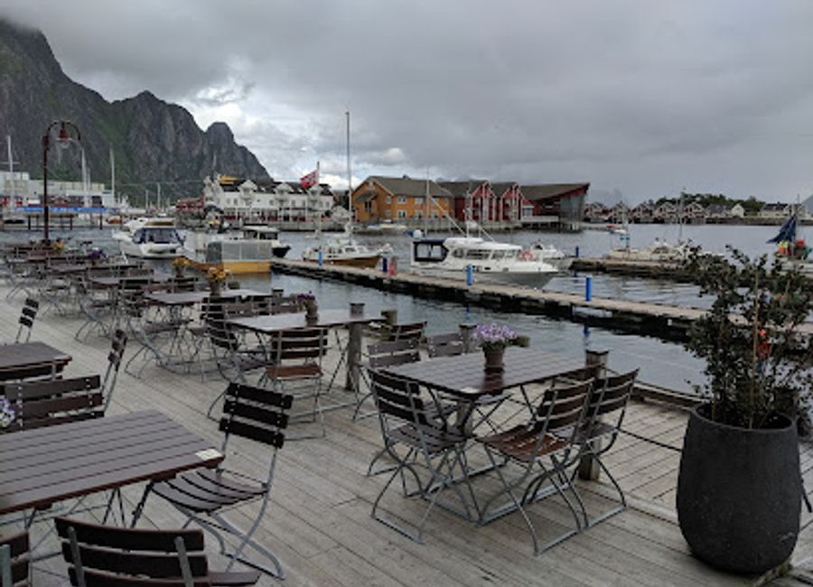 Experience the vibrant culinary scene of Svolvær at Bacalao, where local flavors meet a cozy atmosphere in the heart of the Lofoten Islands.