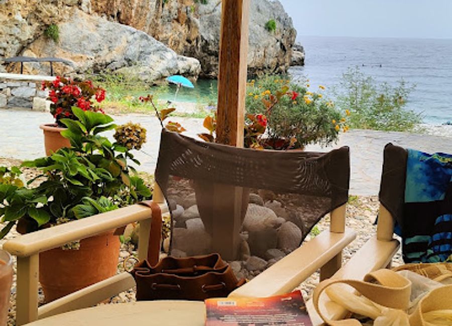 Experience relaxation and breathtaking views at the Beach Lounge in Damouchari, the perfect coastal escape for tourists and locals alike.